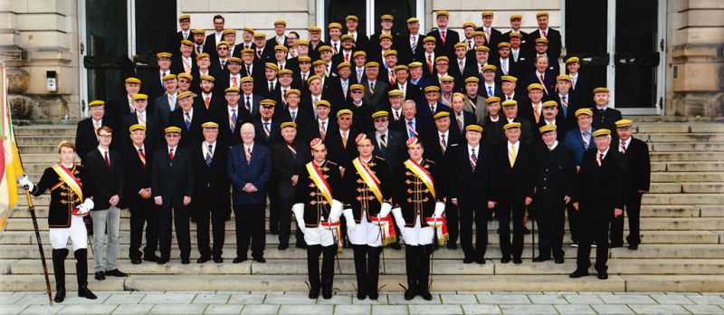 Die Altherrenschaft und Aktivitas beim 150.Stiftungsfest Die Altherrenschaft und Aktivitas beim 150.Stiftungsfest